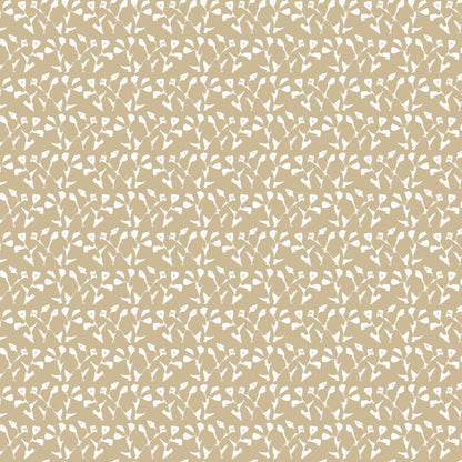 Genevieve Wallpaper Linen repeat pattern on beige and white shapes by Erin Donahue Tice on Tampa Home & Garden Store