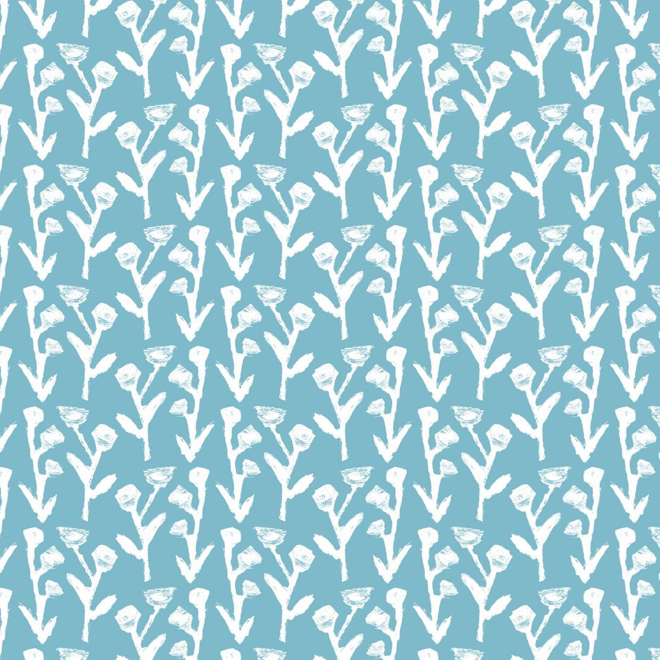 Ivy Wallpaper Slate pattern wallpaper with teal background and white ivy Erin Donahue Tice on Tampa Home & Garden Store