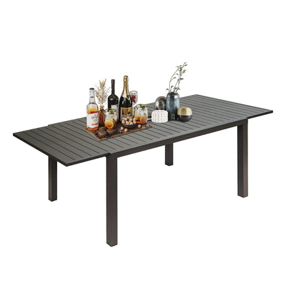 Aluminum Expandable Patio Dining Table and Legs