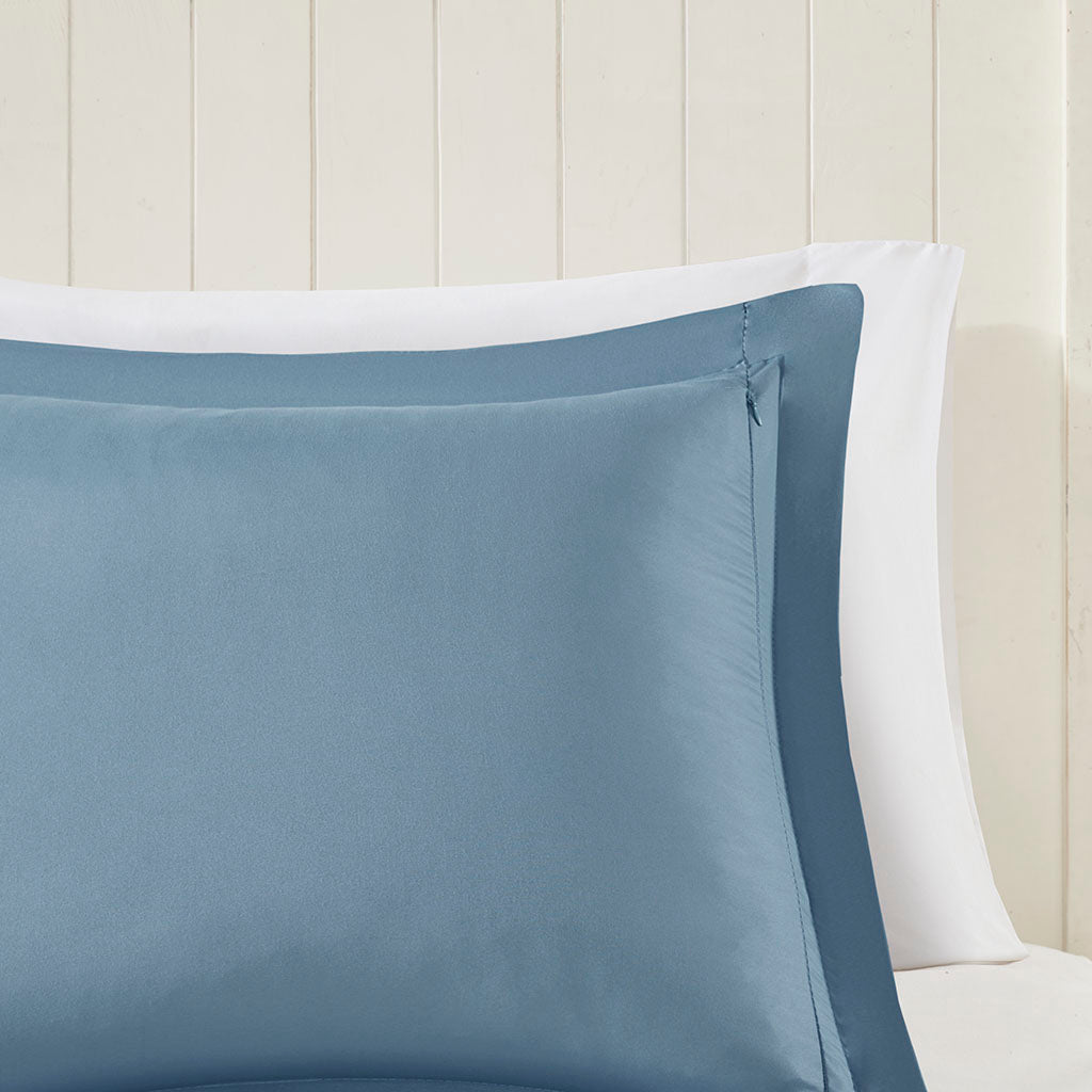 Twin/Twin XL 3M Scotchgard Diamond Quilting Down Comforter Set Blue, HouseOfZazla, reversible on Tampa Home & Garden Store