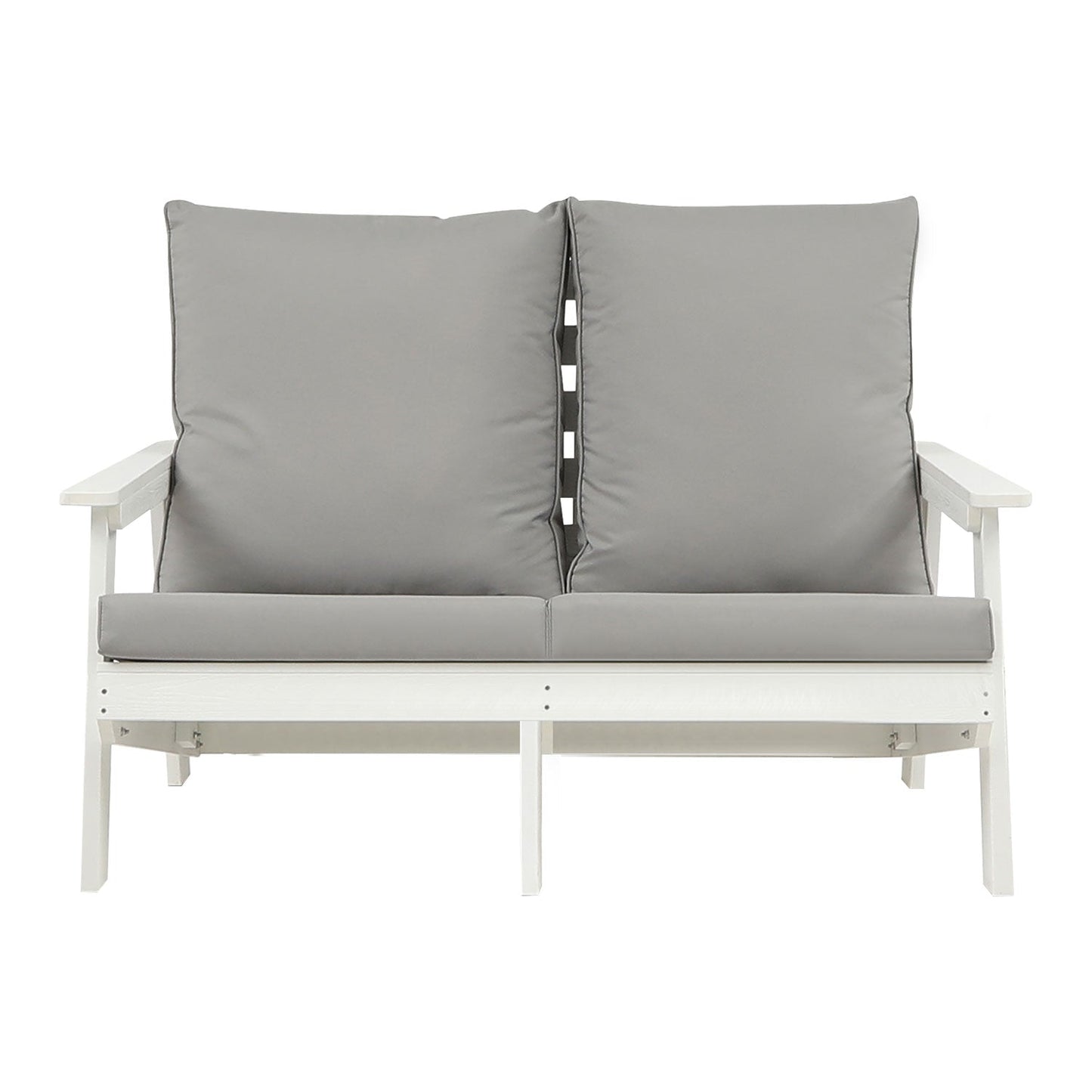 Hips Loveseat and Wood Grain Outdoor Sofa