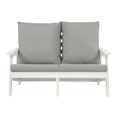 Hips Loveseat and Wood Grain Outdoor Sofa