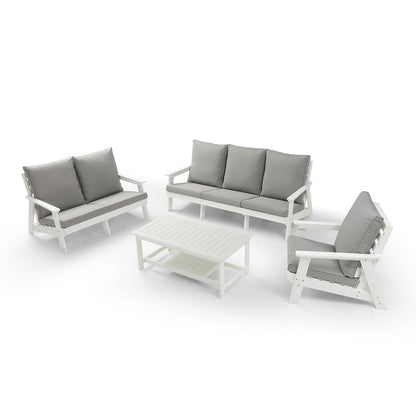 All Weather Hips Outdoor Single Sofa and Cushion