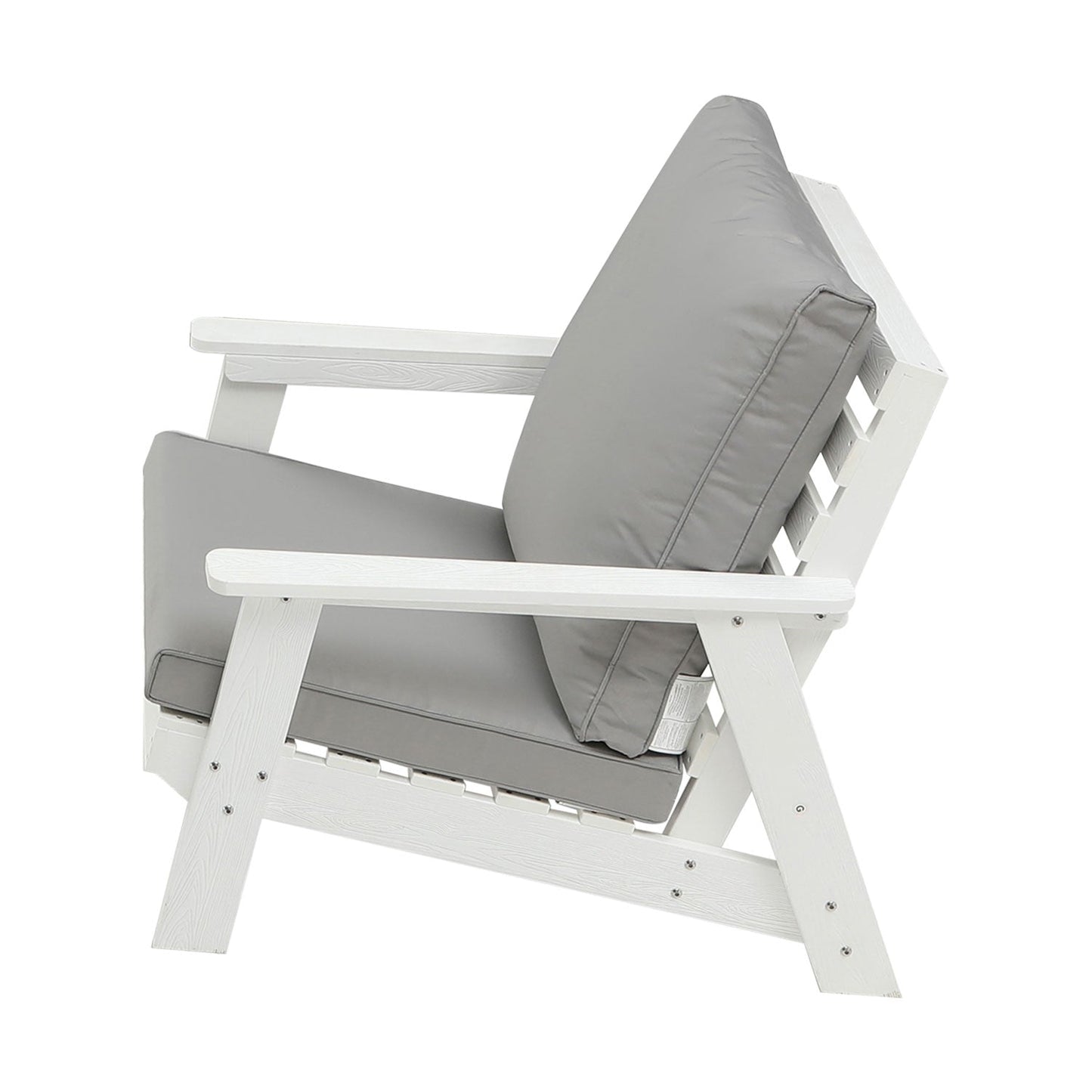 All Weather Hips Outdoor Single Sofa and Cushion