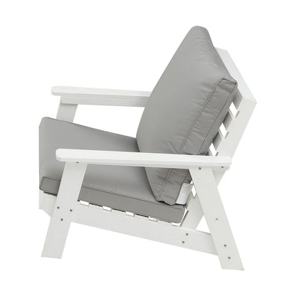 All Weather Hips Outdoor Single Sofa and Cushion
