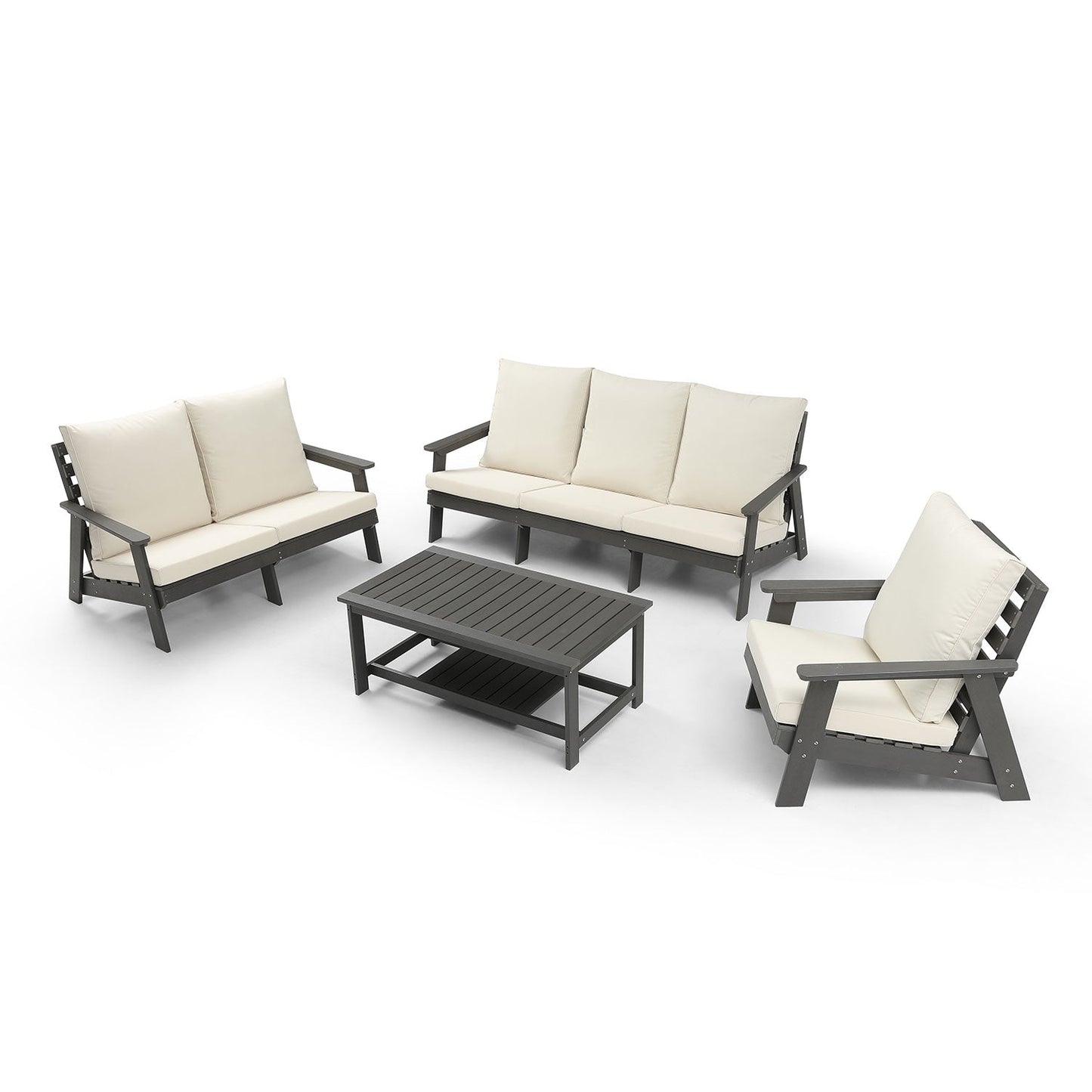 Hips 3 Seater Outdoor Patio Sofa with Cushion