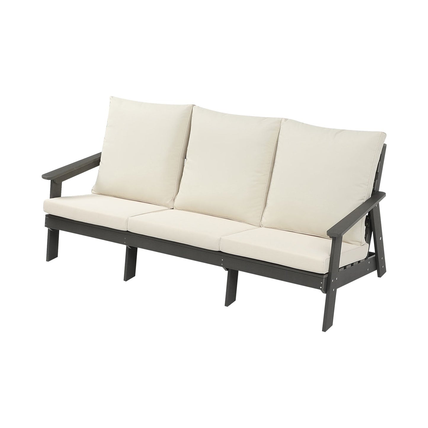 Hips 3 Seater Outdoor Patio Sofa with Cushion