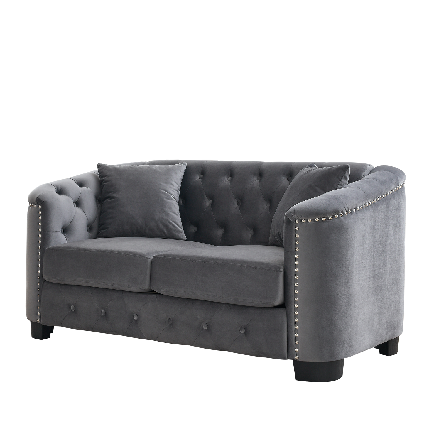 Modern Chesterfield Velvet Sofa and Frame