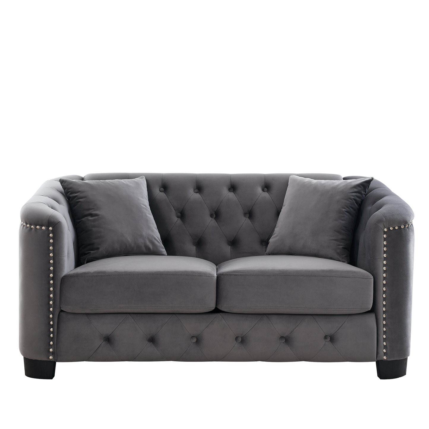 Modern Chesterfield Velvet Sofa and Frame
