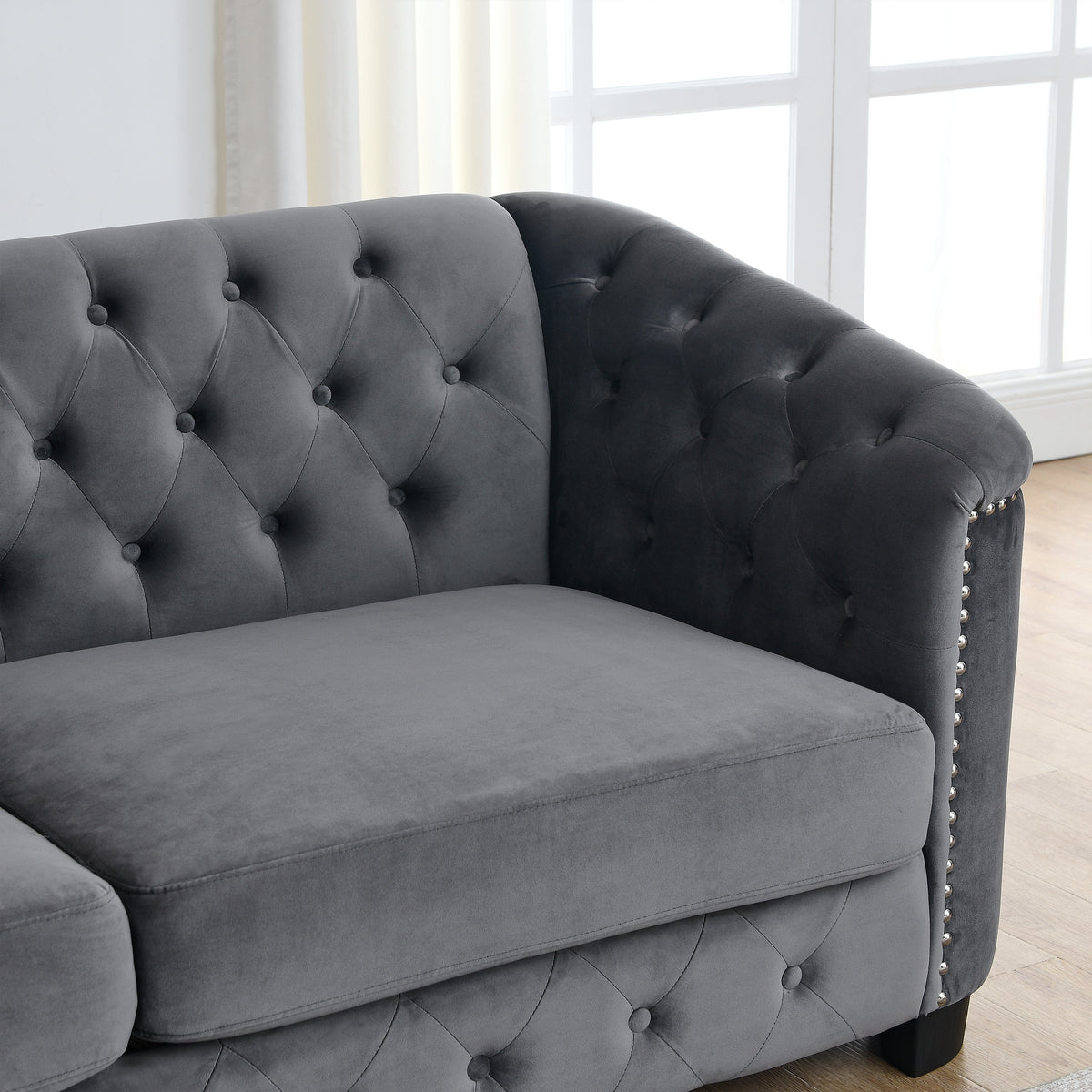 Chelsfield Sofa Set and Deep Velvet Cushions