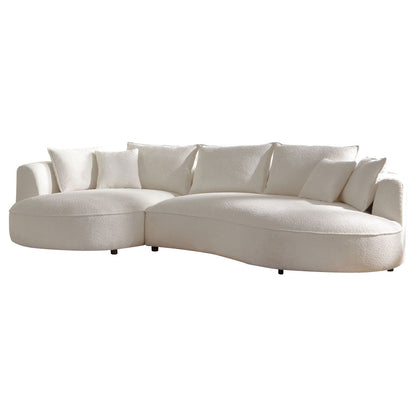 Cloud Shaped Beige Sofa and Comfort Seats