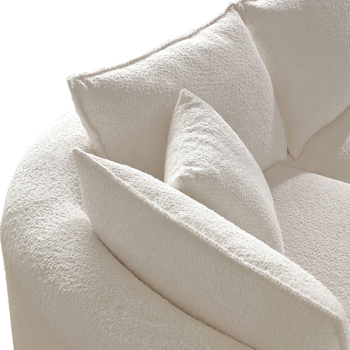 Cloud Shaped Beige Sofa and Comfort Seats
