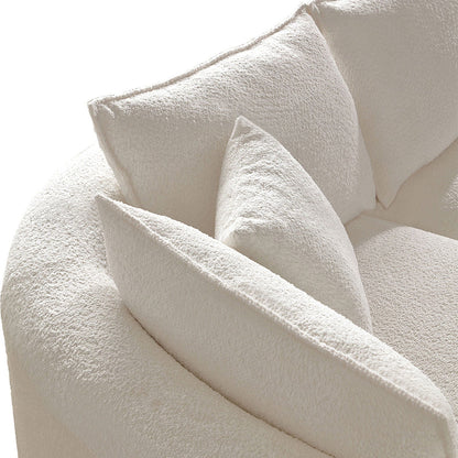 Cloud Shaped Beige Sofa and Comfort Seats