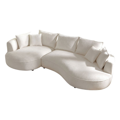 Cloud Shaped Beige Sofa and Comfort Seats