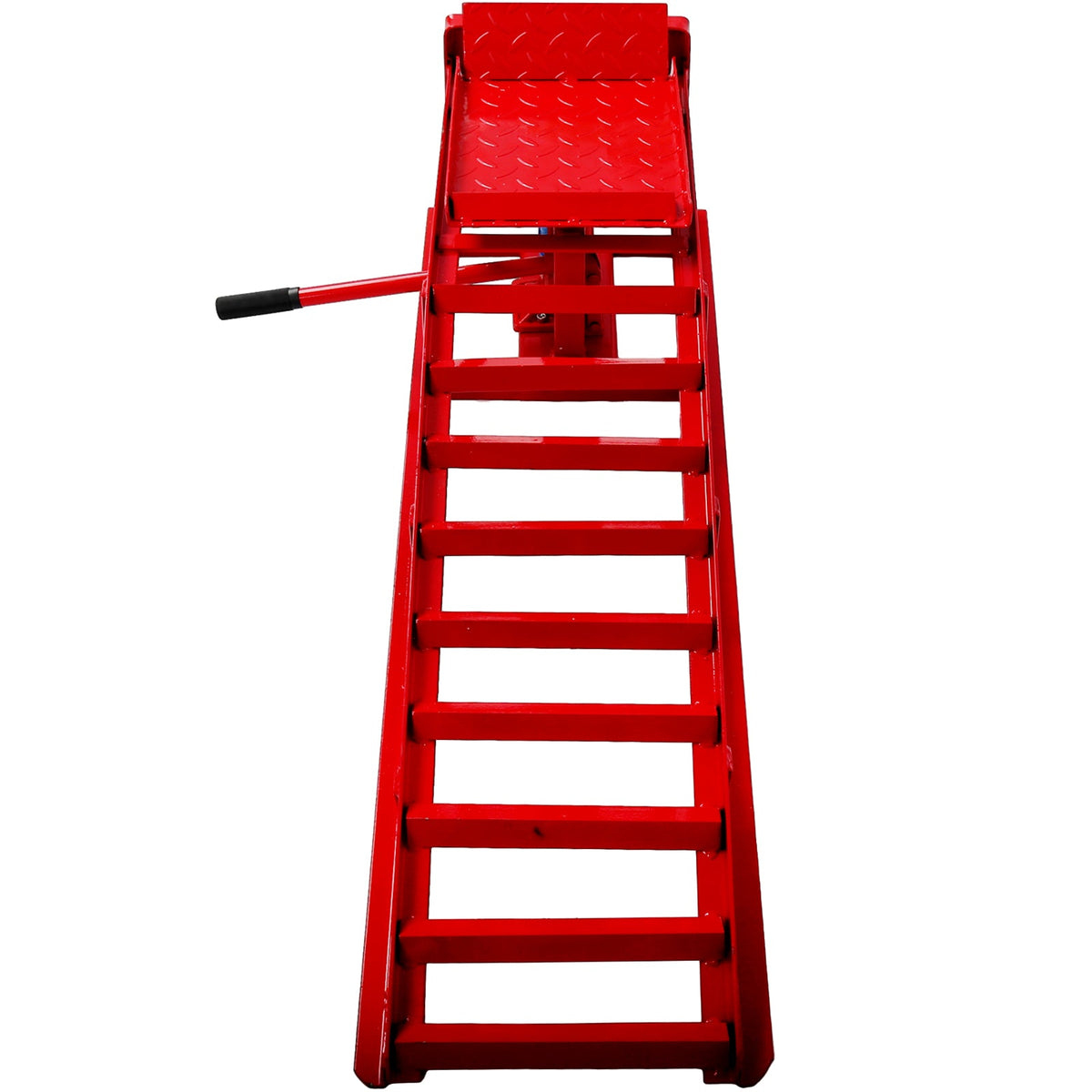 Auto Car Truck Service Ramps Lifts red steel with diamond-plate top and side handle on Tampa Home & Garden Store