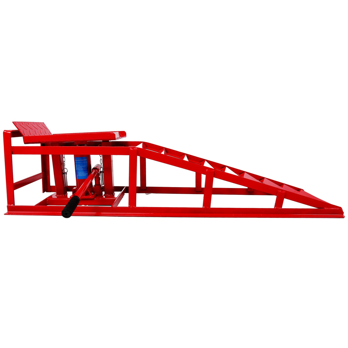 Auto Car Truck Service Ramps Lifts red metal frame with hydraulic jack and angled ramp sections on Tampa Home & Garden Store