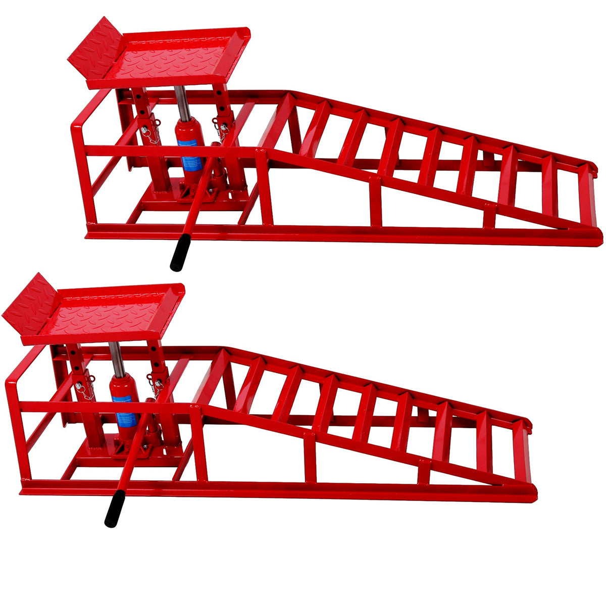 Auto Car Truck Service Ramp Lift red steel with hydraulic jack platform HouseOfZazla on Tampa Home & Garden Store