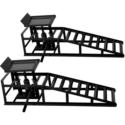 Auto Car Truck Service Ramps Lifts, black metal frame with diamond-plate platform, HouseOfZazla on Tampa Home & Garden Store