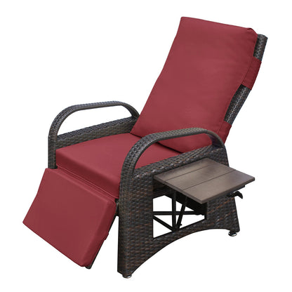 Outdoor Rattan Recliner and Modern Patio Chair