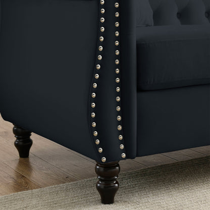 Classic Velvet Chesterfield Sofa for Living Room