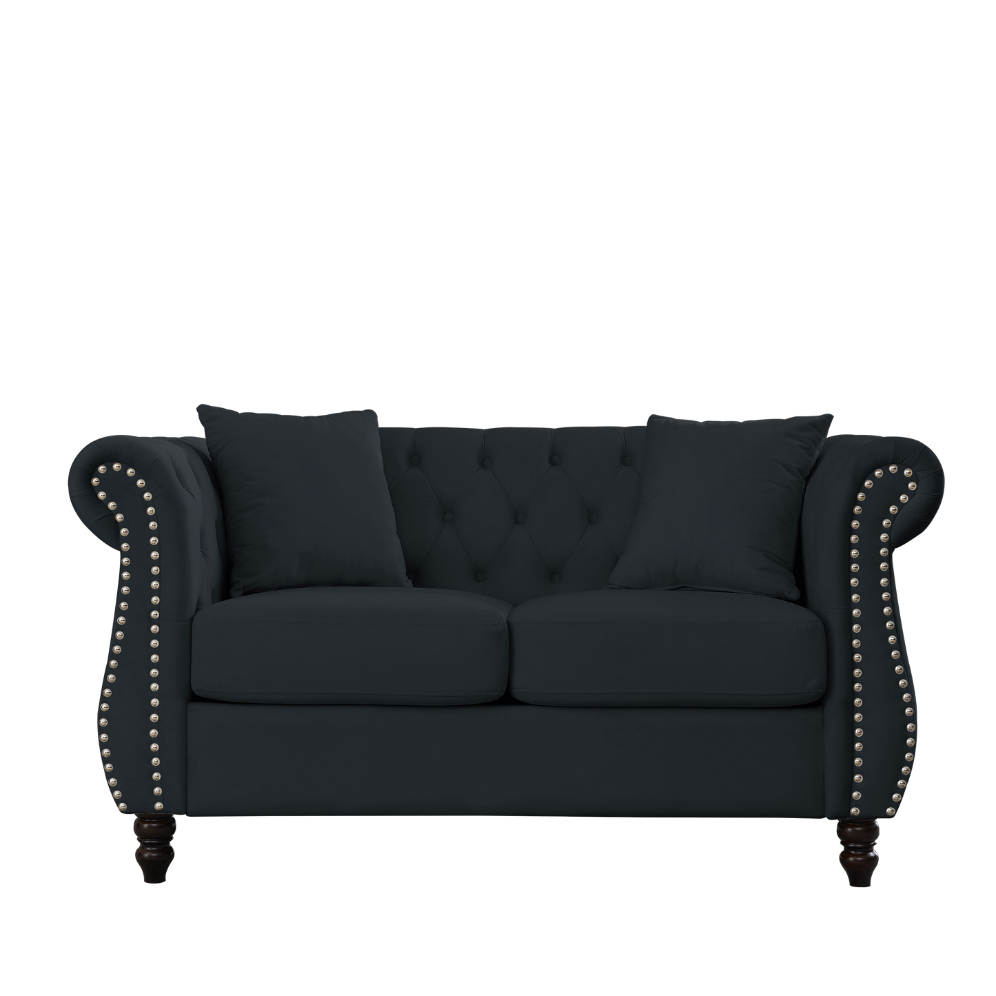 Classic Velvet Chesterfield Sofa for Living Room