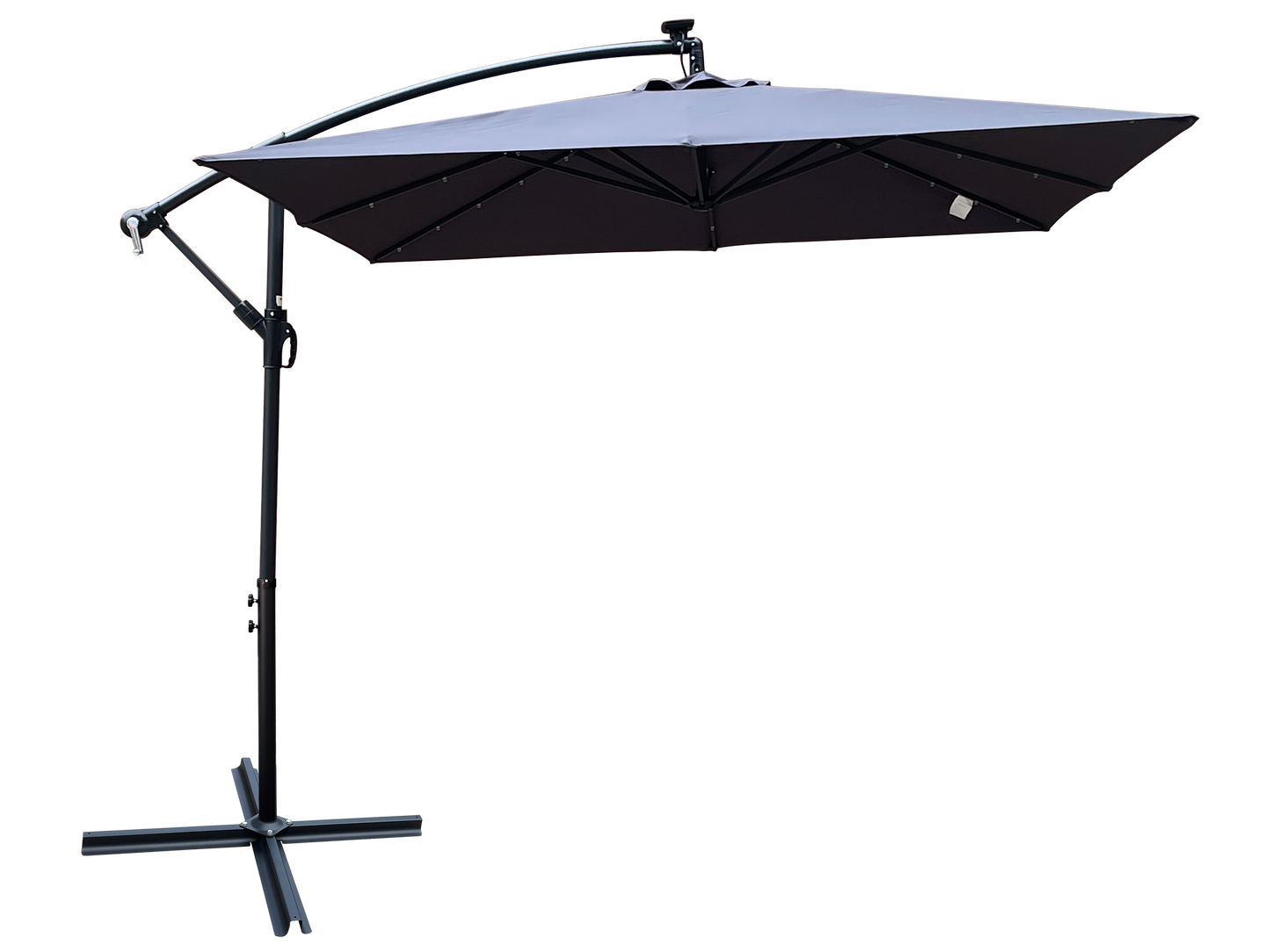 Square Patio Umbrella and Solar Led Lights