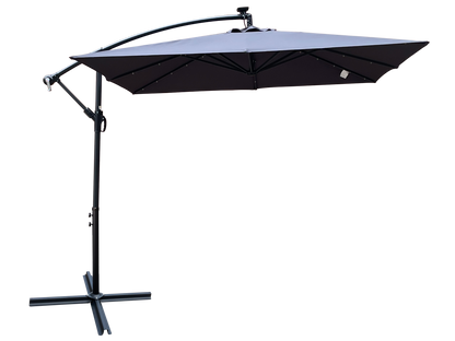 Square Patio Umbrella and Solar Led Lights