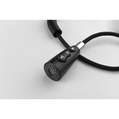 Single-handle pull-down faucet, black matte finish, braided hose HouseOfZazla on Tampa Home & Garden Store
