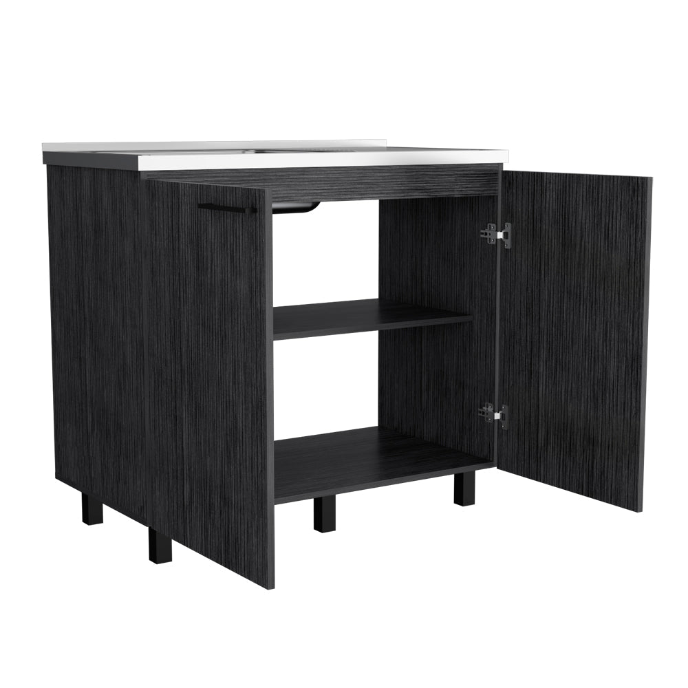 Burwood Utility Sink Cabinet for a Smokey Finish