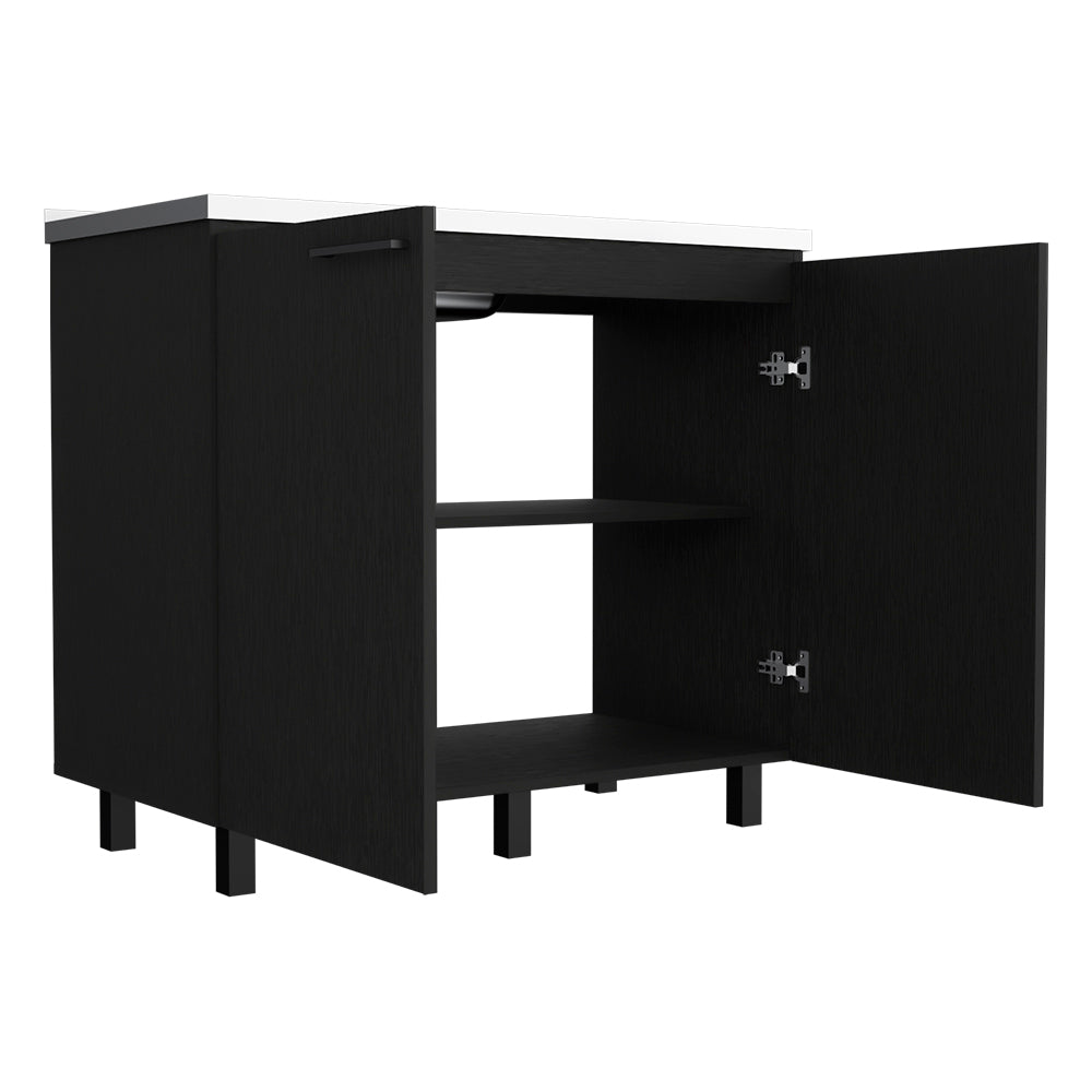 Burwood Utility Sink Cabinet and Two Shelves