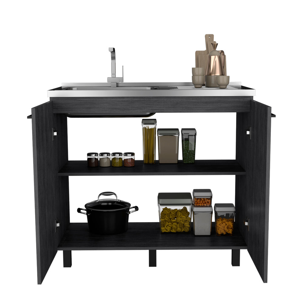 Burwood Utility Sink Cabinet for a Smokey Finish