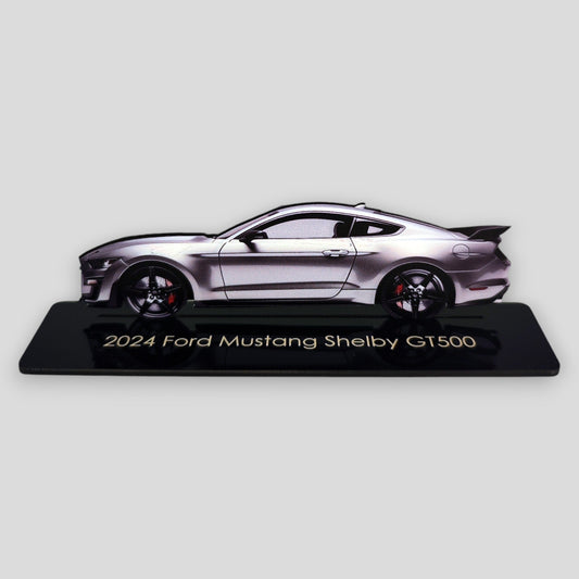 2024 Ford Mustang Shelby GT500 (2) Metal Car Wall Art, Color 2D Diecast Car Decor, Silhouette Metal Wall Art, Gift For Car Lovers, Detailed Color Metal Car - Tampa Home & Garden Store