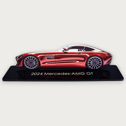 2024 Mercedes-AMG GT (1) Metal Car Wall Art, Color 2D Diecast Car Decor, Silhouette Metal Wall Art, Gift For Car Lovers, Detailed Color Metal Car - Tampa Home & Garden Store