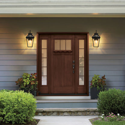 Modern Outdoor Wall Lantern and a Glass Shade