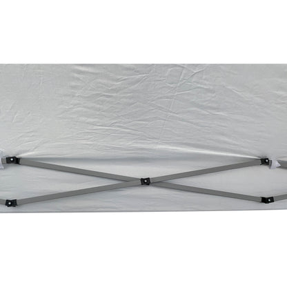 HouseOfZazla gray metal 10x10 ft pop-up gazebo canopy frame components on Tampa Home & Garden Store