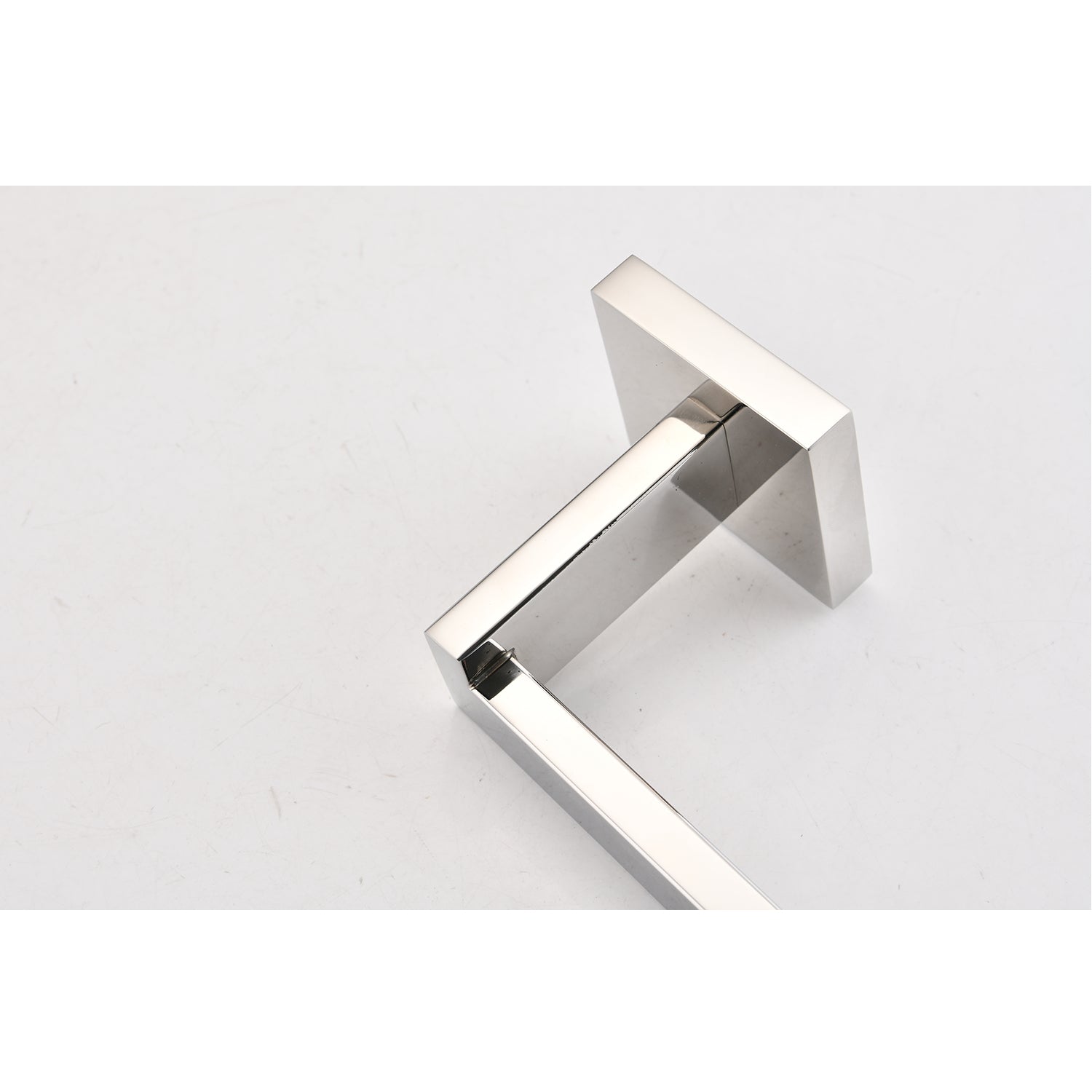 5-Piece bathroom hardware set chrome finish by HouseOfZazla with angular square-bar design on Tampa Home & Garden Store