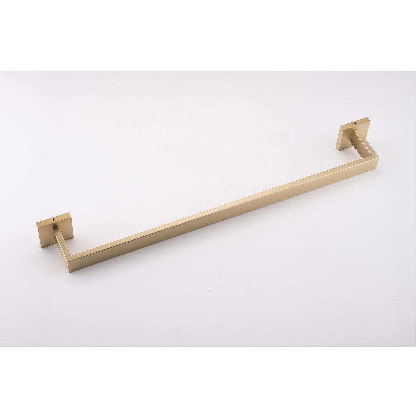 4-Piece Bathroom Hardware Set gold towel bar with square wall mounts HouseOfZazla on Tampa Home & Garden Store