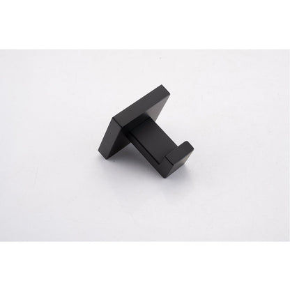Black matte metal bathroom hook from HouseOfZazla 8-Piece Bathroom Hardware Set on Tampa Home & Garden Store