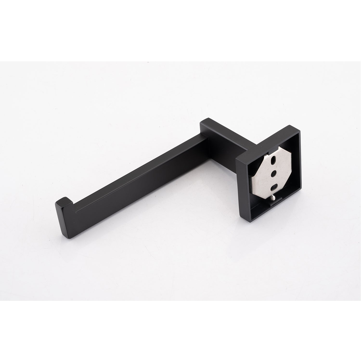 8-Piece Bathroom Hardware Set black metal towel bar with square wall mount by HouseOfZazla on Tampa Home & Garden Store