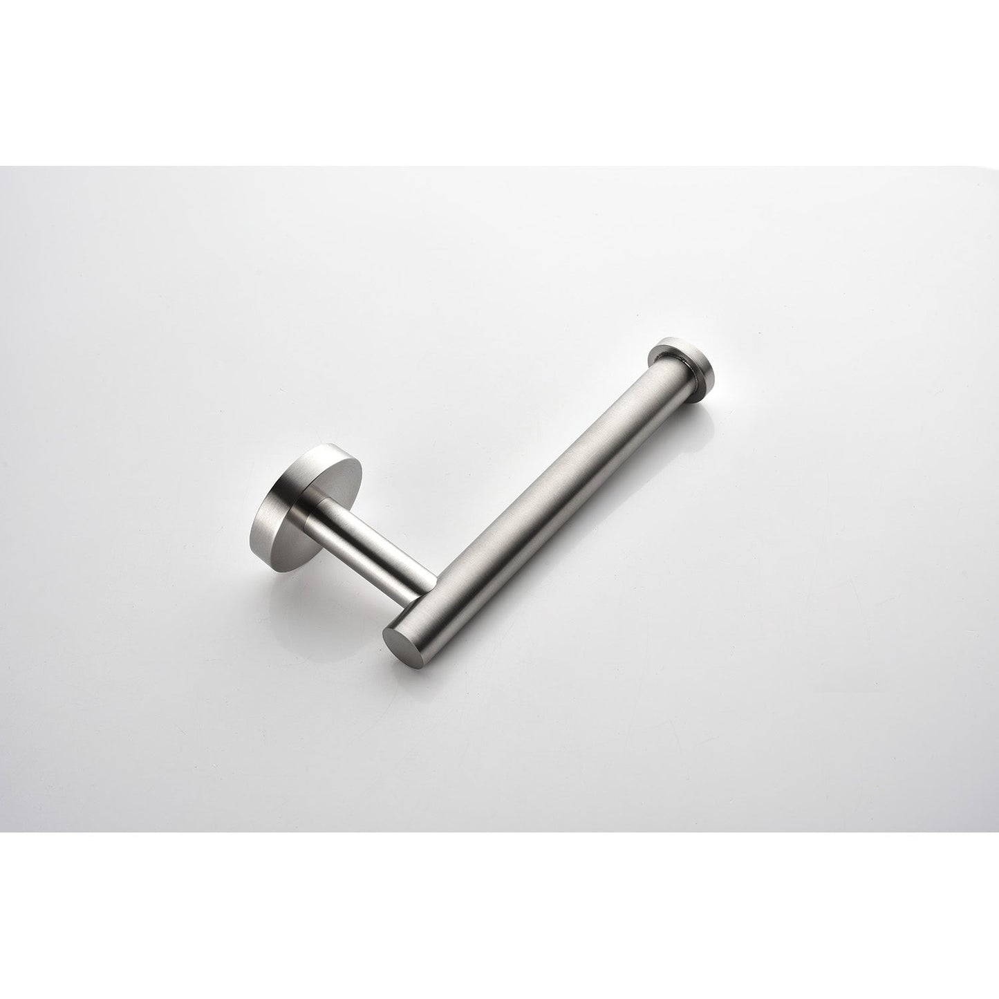 Towel bar with dual brushed nickel rails from HouseOfZazla 6-Piece bathroom accessories set on Tampa Home & Garden Store