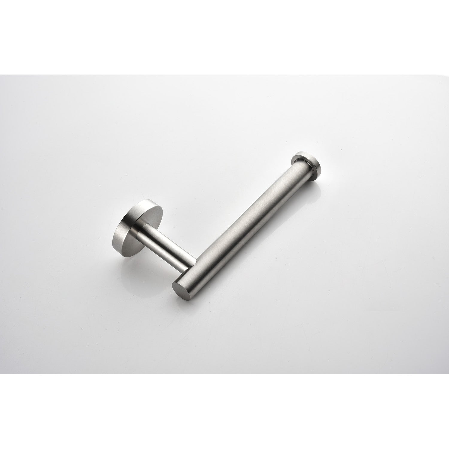 Towel bar with dual brushed nickel rails from HouseOfZazla 6-Piece bathroom accessories set on Tampa Home & Garden Store