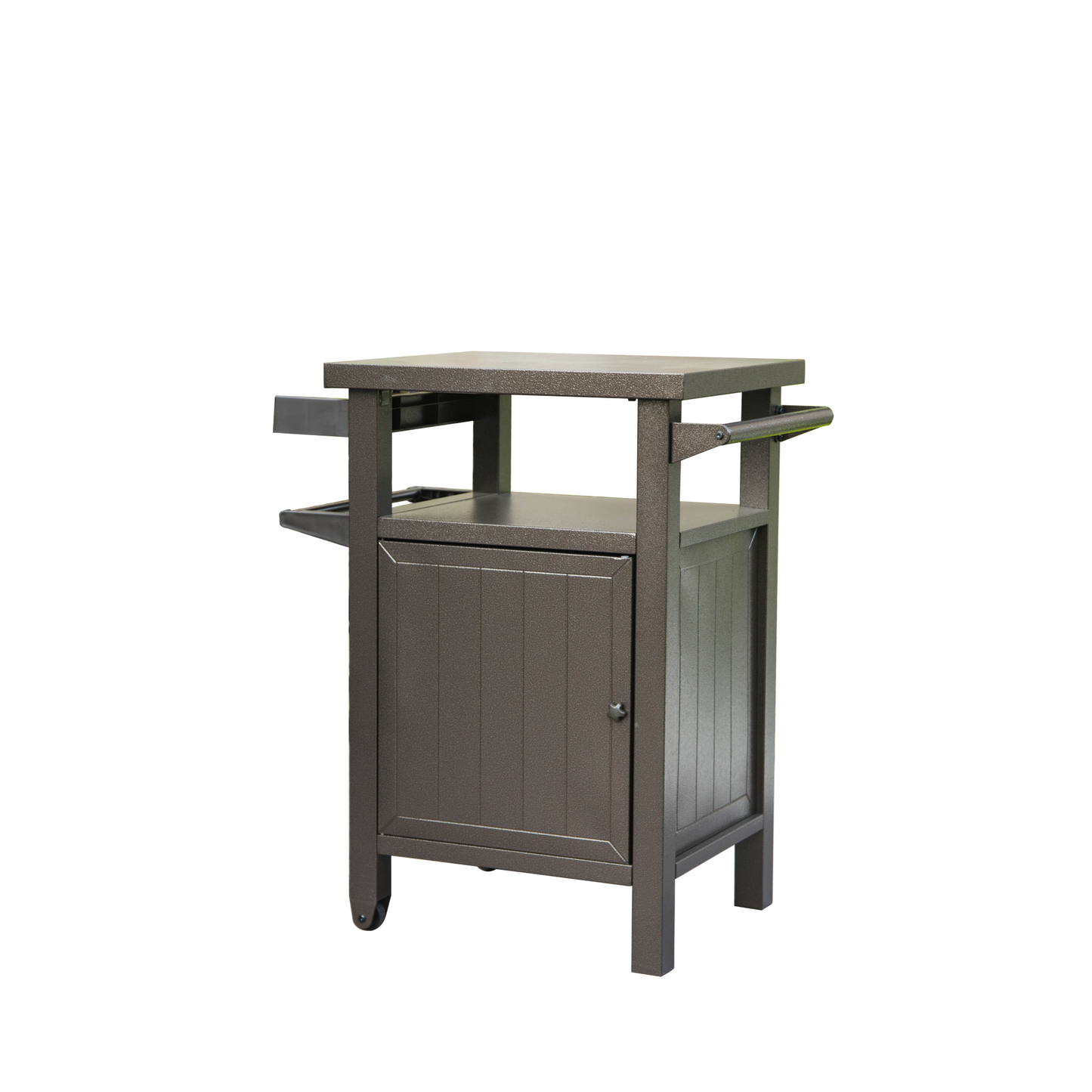 Mobile Outdoor Grill Cart with Storage and Wheels