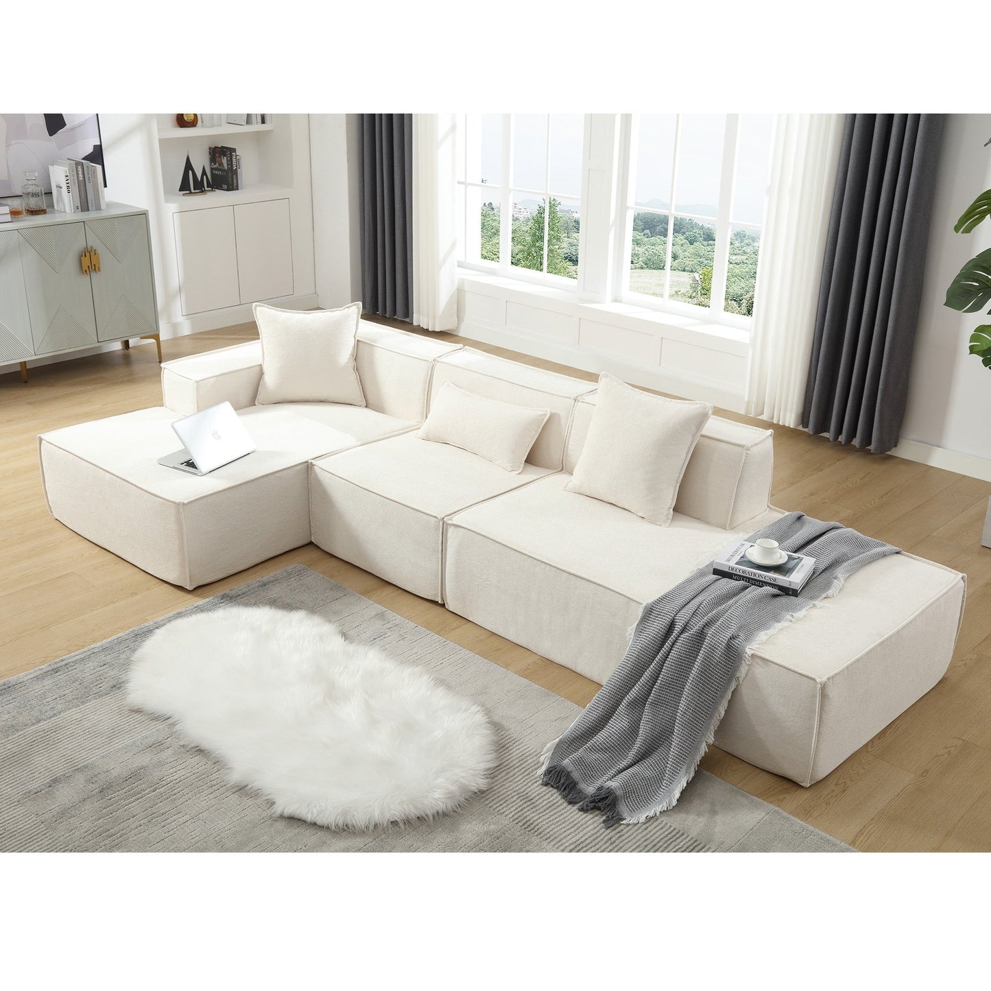 Modern Modular L Shaped And Durable Living Sofa