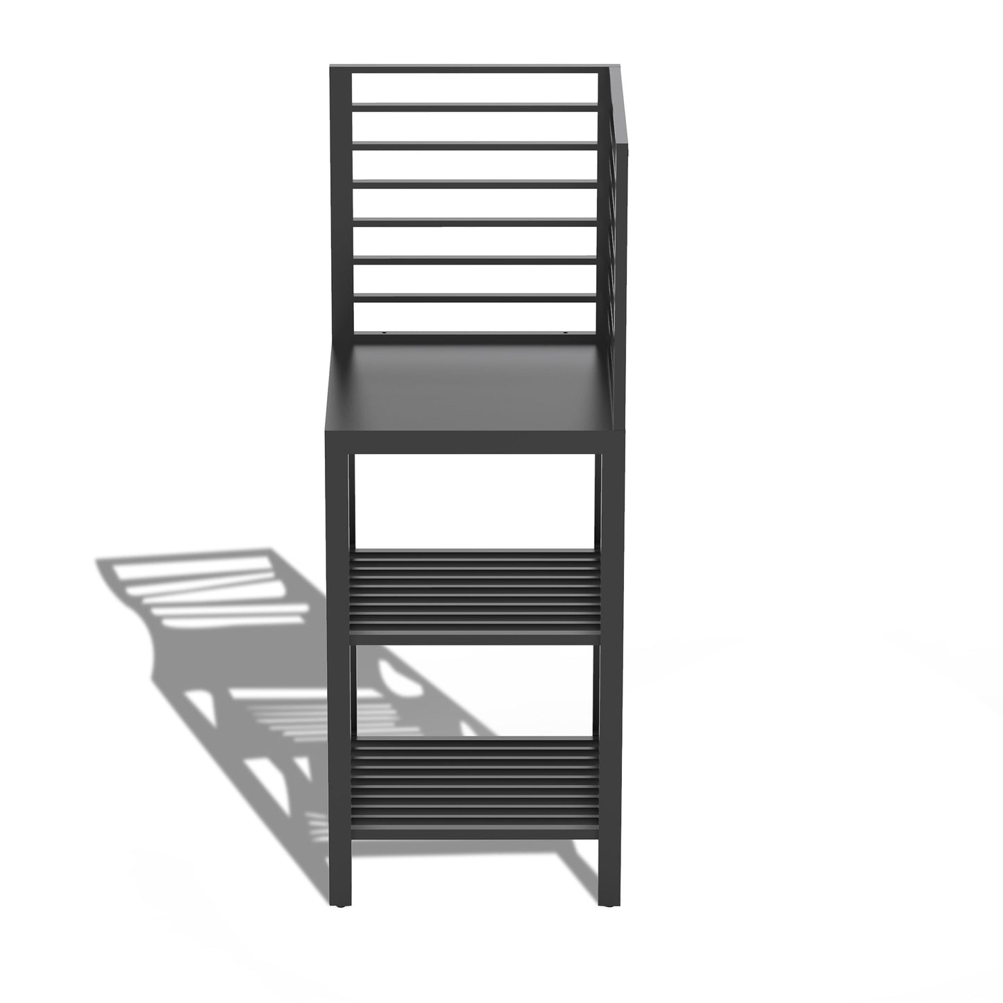 Aluminum Outdoor Island with Storage and Shelves