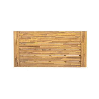 Modern Outdoor Dining Table And Acacia Finish