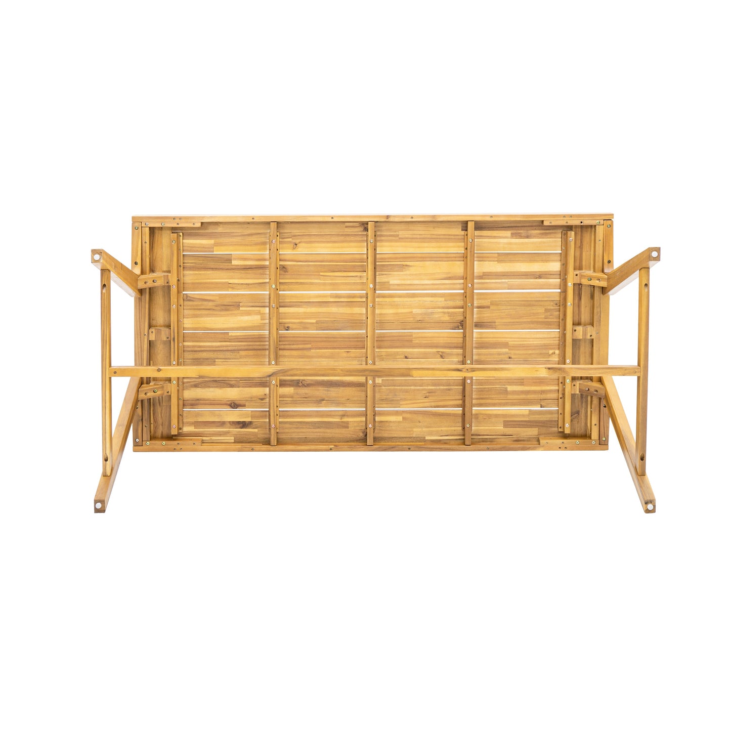 Modern Outdoor Dining Table And Acacia Finish