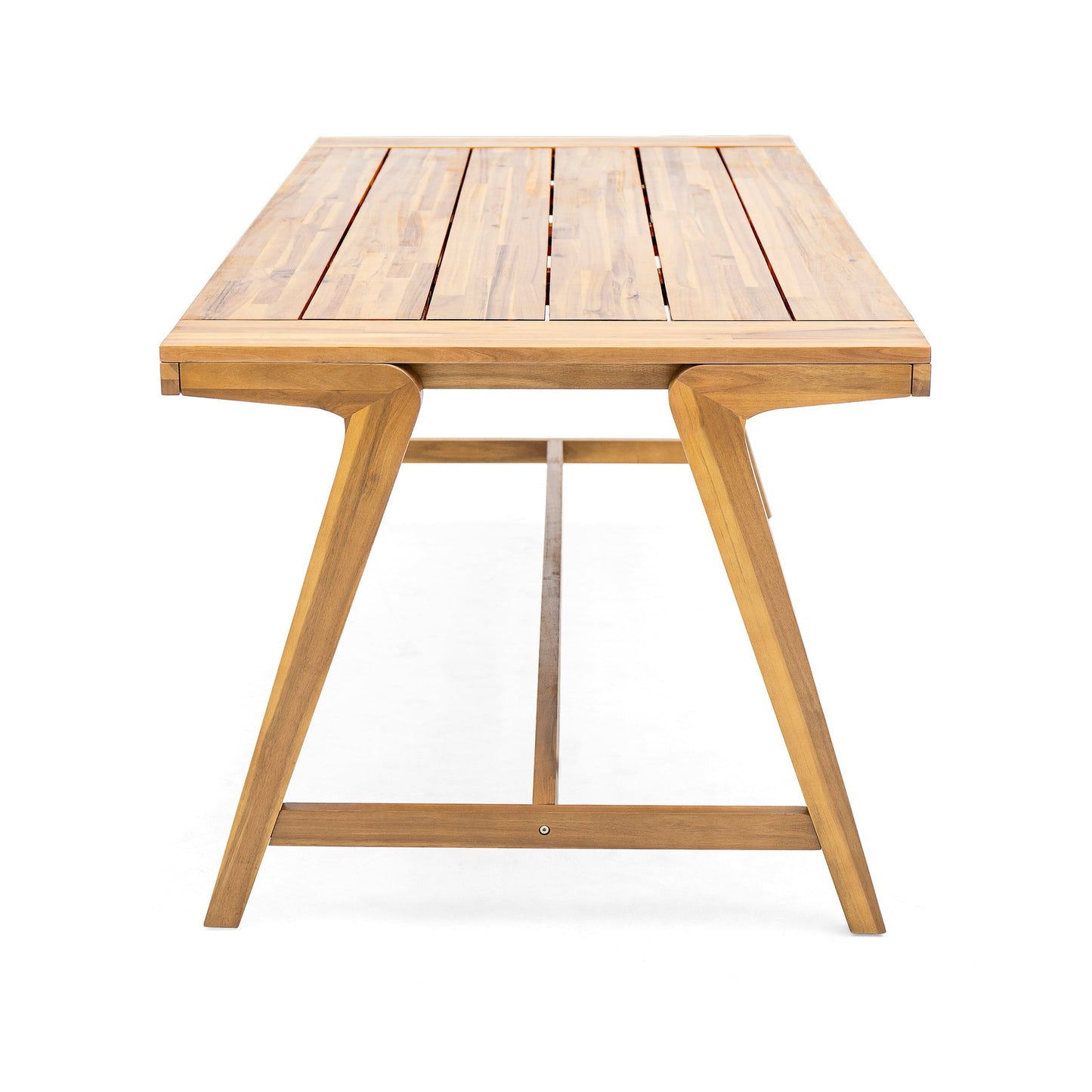 Modern Outdoor Dining Table And Acacia Finish