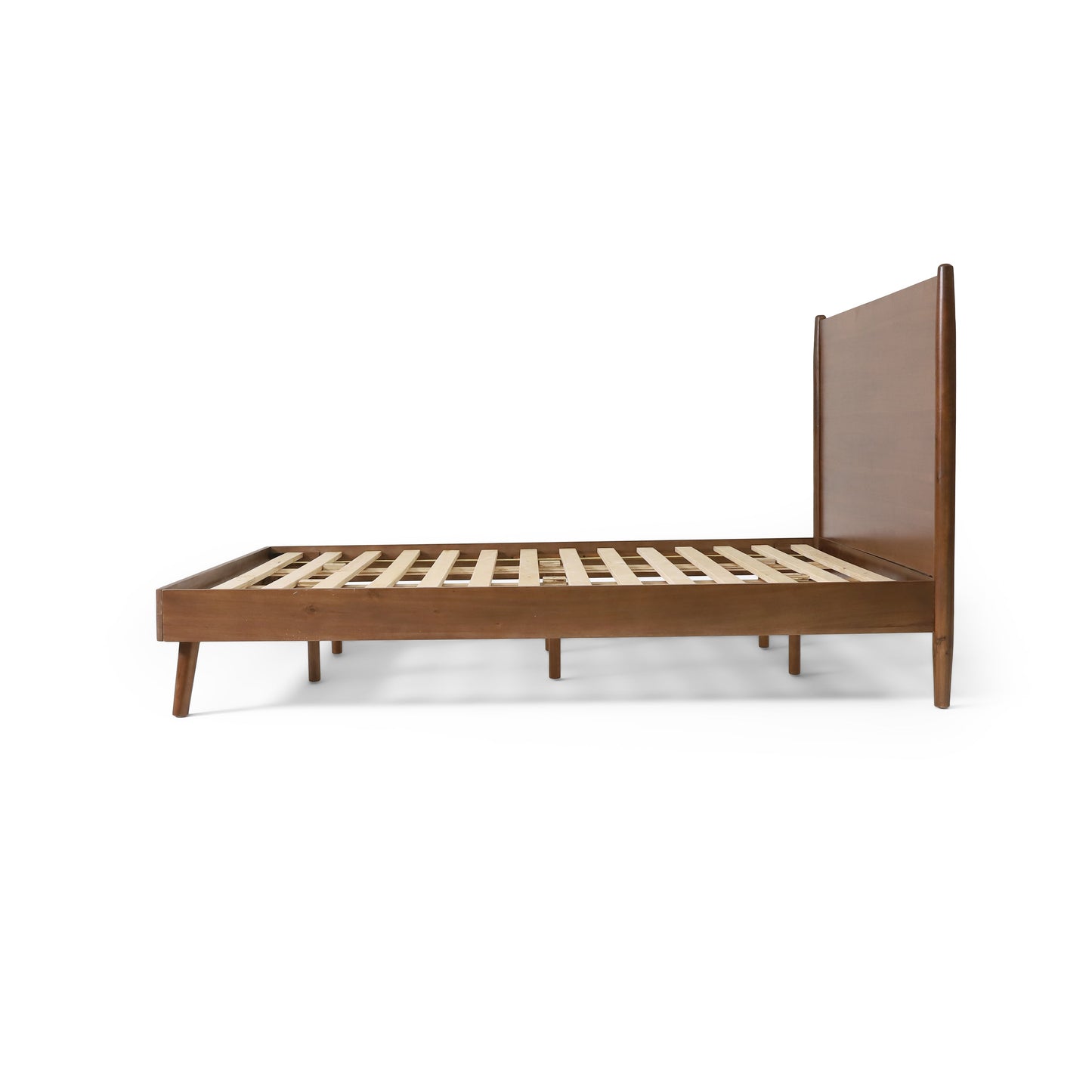 Cohron Solid Wood Platform Bed Queen frame with slat support by HouseOfZazla on Tampa Home & Garden Store
