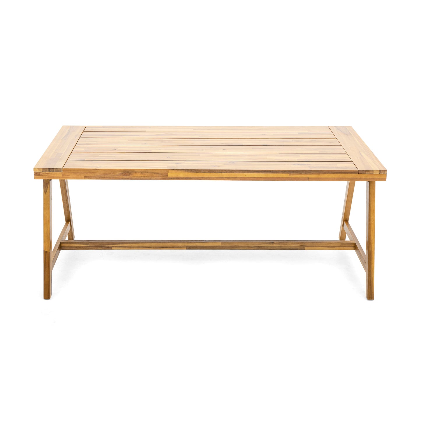 Modern Outdoor Dining Table And Acacia Finish