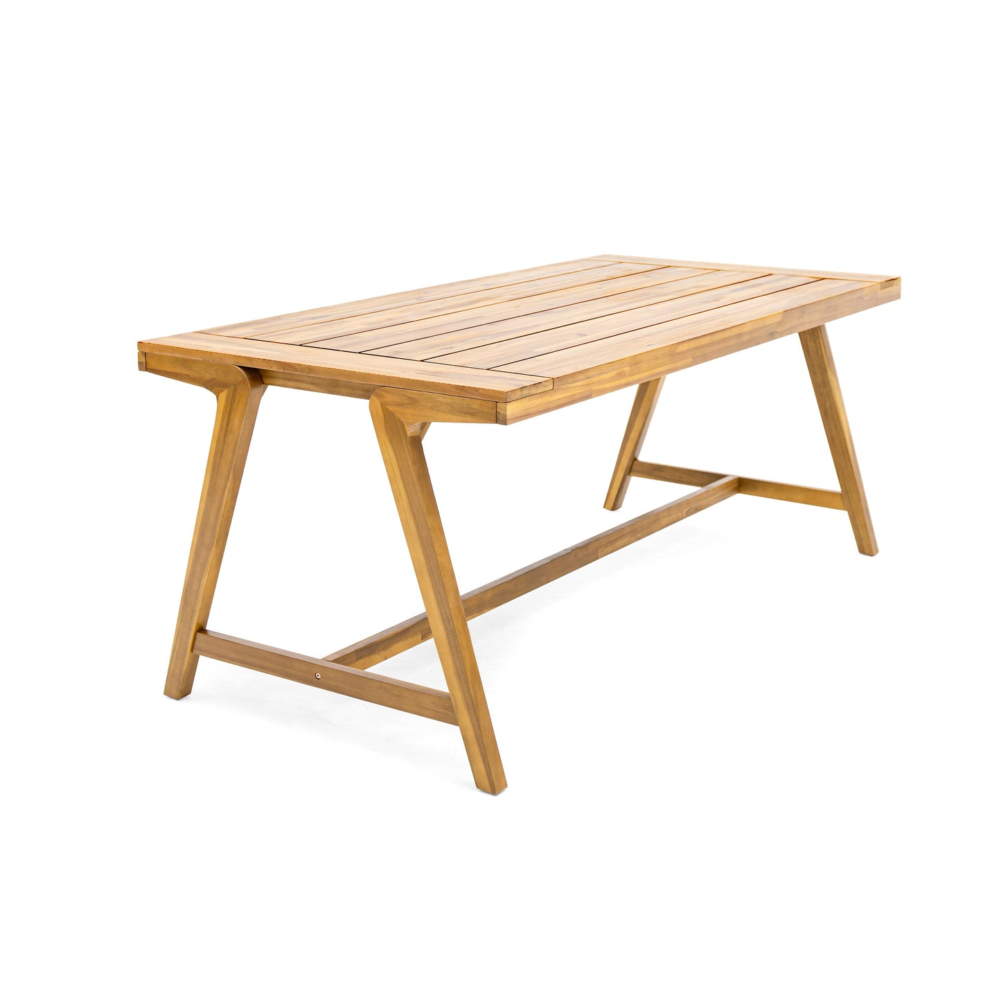 Modern Outdoor Dining Table And Acacia Finish